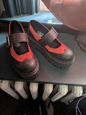 TUK Platform Mary Janes, womens size 6. Punk, alternative, rockabilly, goth